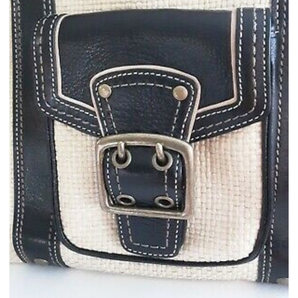 COACH Legacy Raffia Leather & Straw(Matching Wristlet Available) - Picture 10 of 15